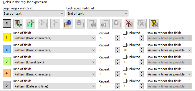 match date with regular expression